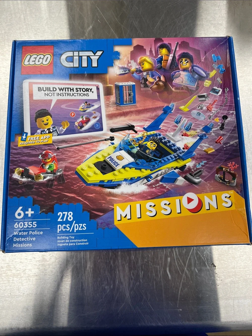 LEGO City Water Police Detective Boat Missions Set - Picture 1 of 8